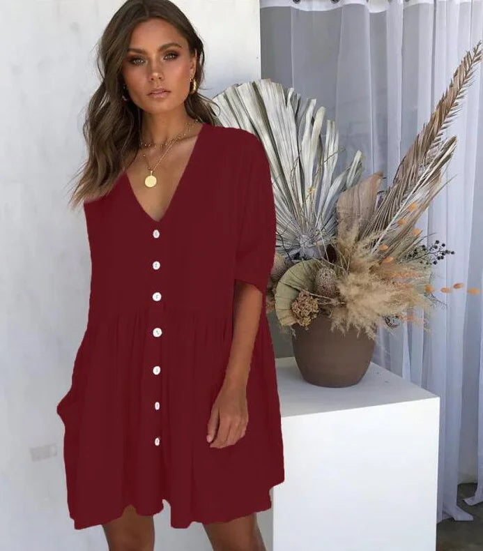 Summer Short Sleeve Casual Loose Dress Maternity Clothes for Pregnant Women Vestidos Gravidas Lady Dress Pregnancy Dresses