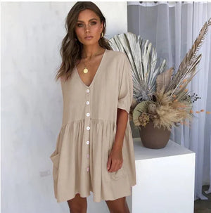Summer Short Sleeve Casual Loose Dress Maternity Clothes for Pregnant Women Vestidos Gravidas Lady Dress Pregnancy Dresses