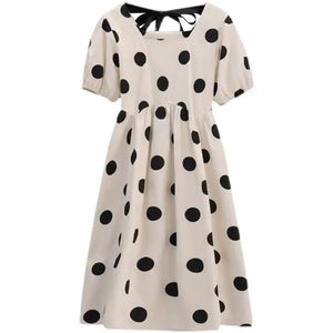 Maternity Fashion Summer Dress Outdoors High-end Fresh Dotty Skirt Loose-fit Summer Dress Maternity Dress Pregnancy Clothes