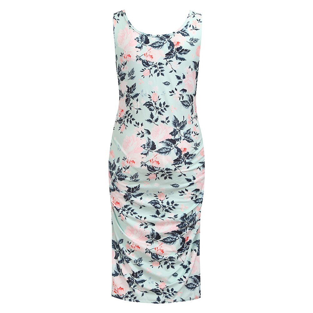 Women Polyester Loose Maternity Dress Daily Knee