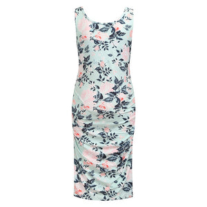 Women Polyester Loose Maternity Dress Daily Knee